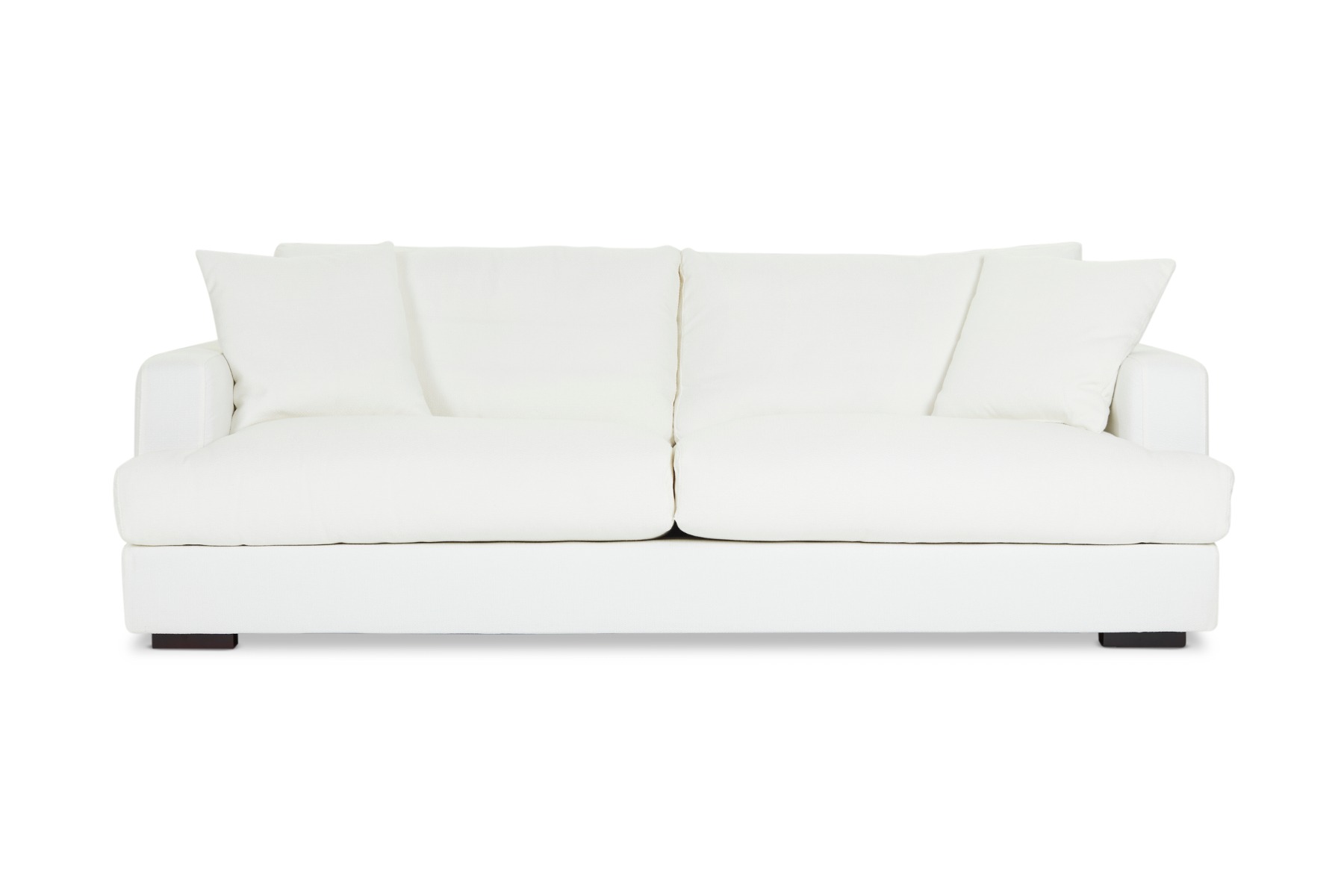 Chelsea Classic 4 Seat Sofa, White Fabric, by Lounge Lovers by Lounge