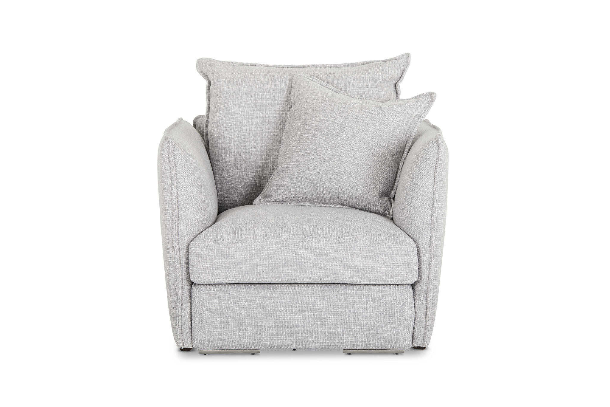 Juno Coastal Armchair, Grey Fabric, by Lounge Lovers by Lounge Lovers
