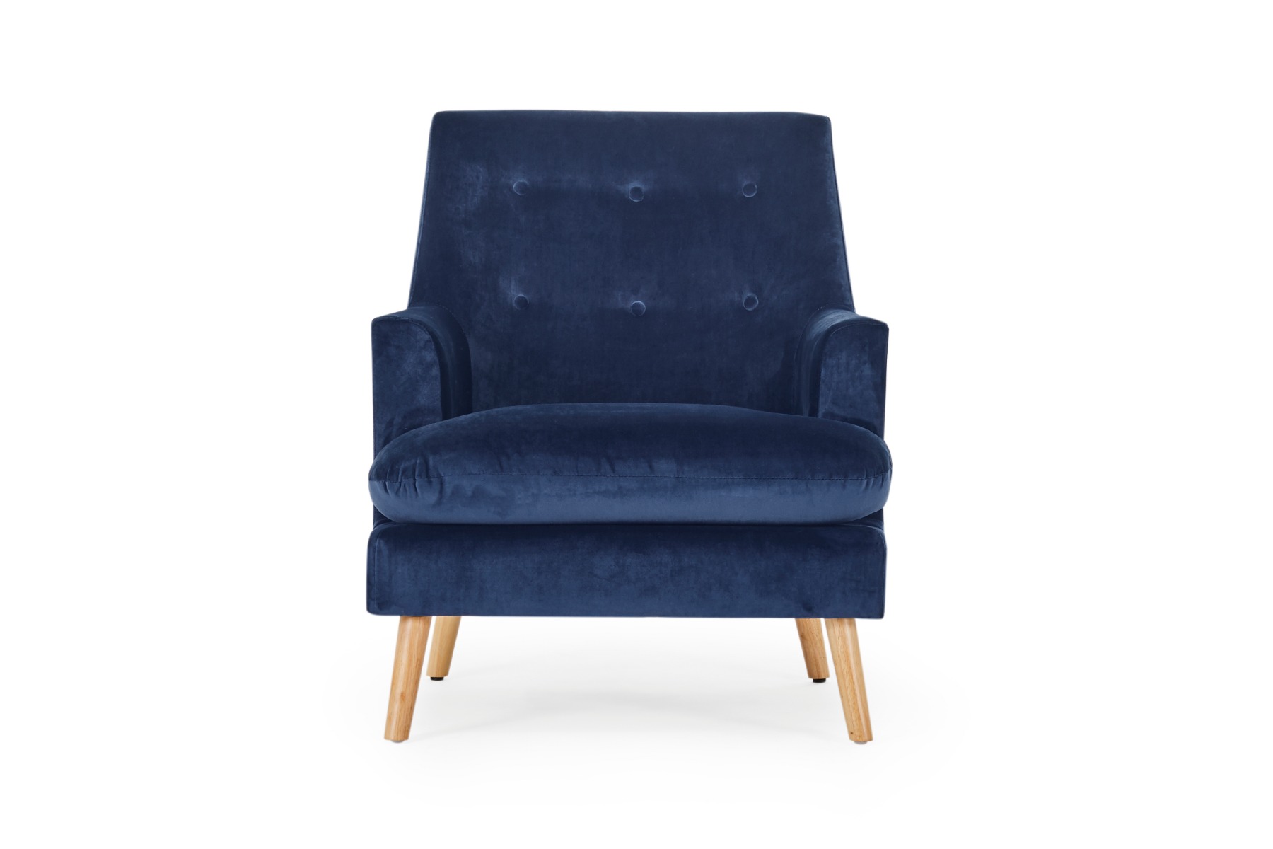 Linda Classic Armchair, Blue Velvet, by Lounge Lovers by Lounge Lovers Style Sourcebook