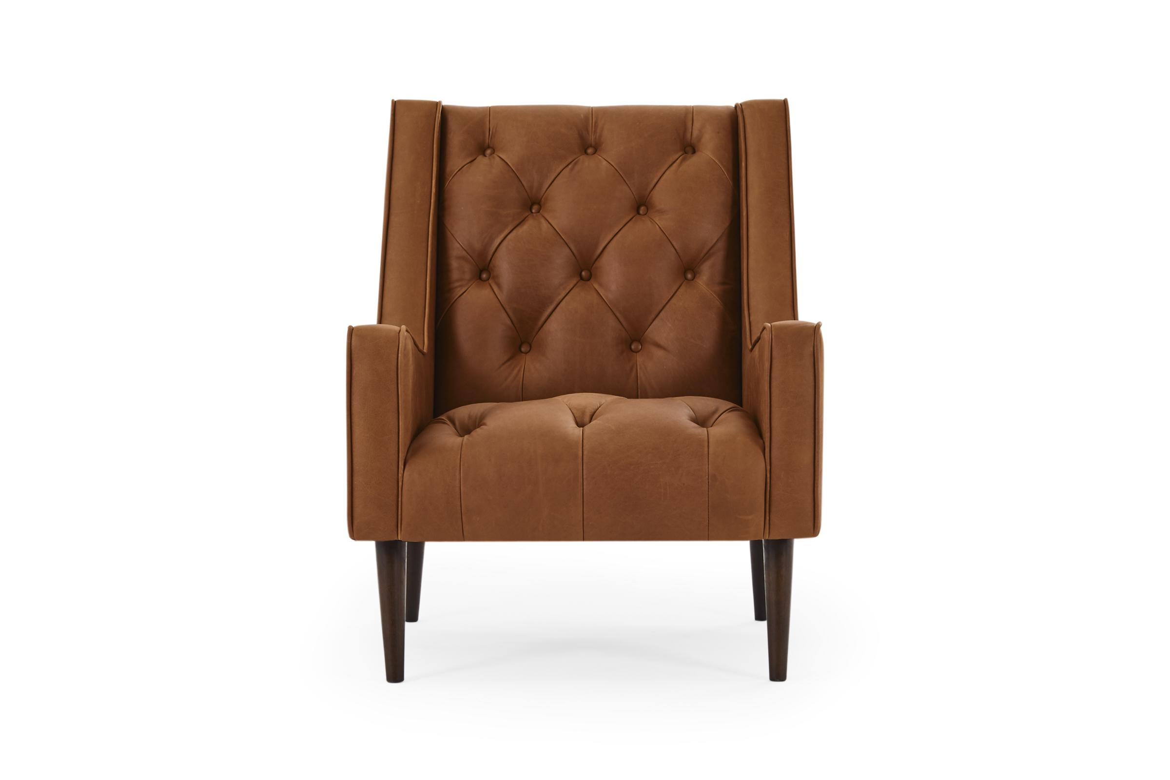 Victor Classic Armchair, Tan Leather, by Lounge Lovers by Lounge Lovers