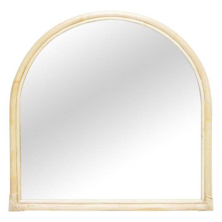 Curve Rattan Arch Wall Mirror Size 80 x 80cm in 19465 by BANYAN HOME by
