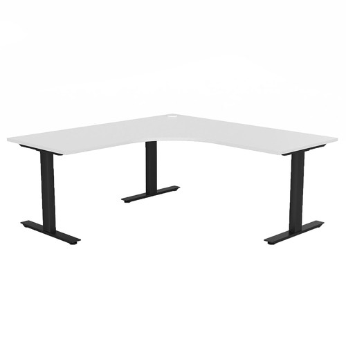 Everett Fixed 90 Degree Office Desk with Right Return Frame Colour