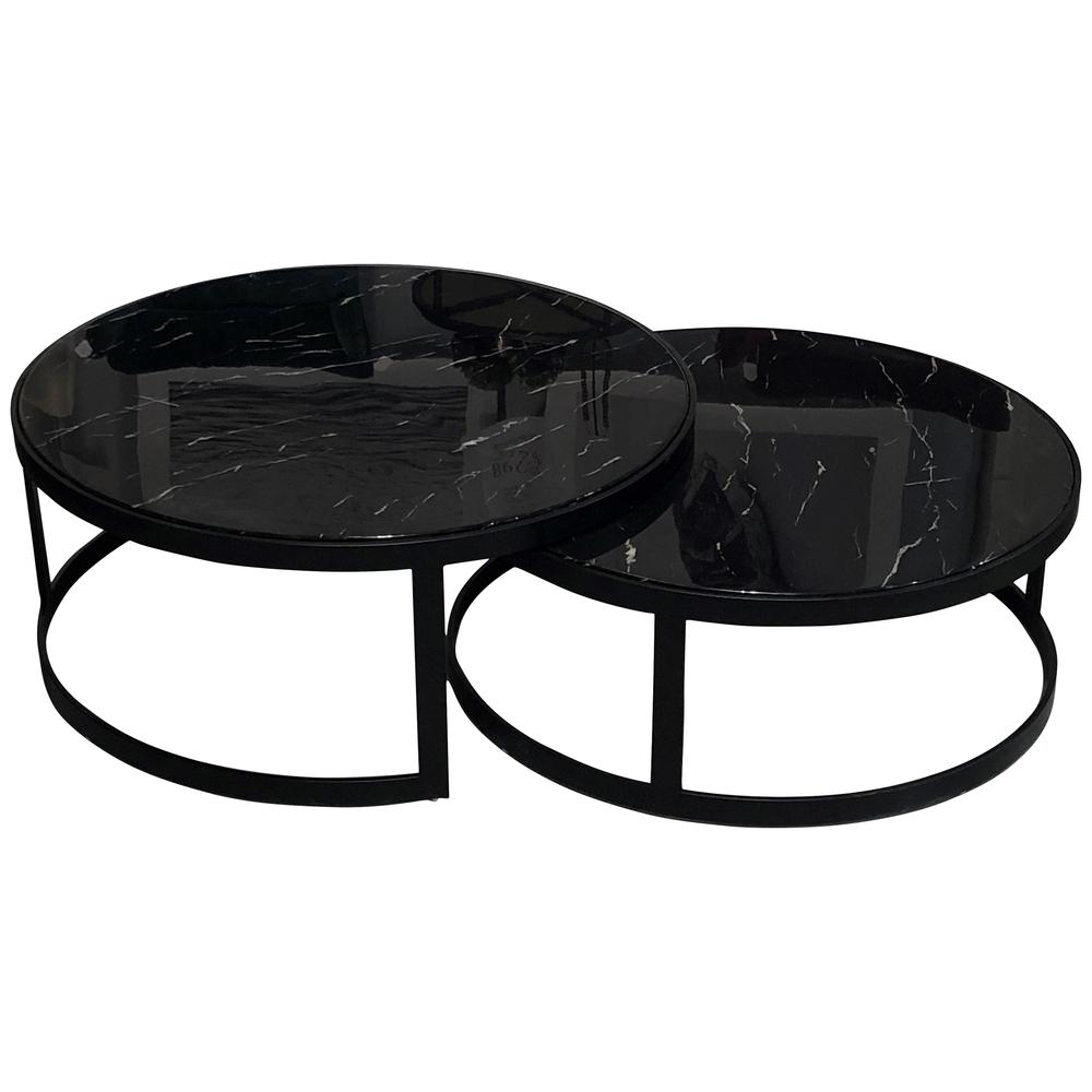 Galway Coffee Table Set/2 Black by Future Classics Furniture Style
