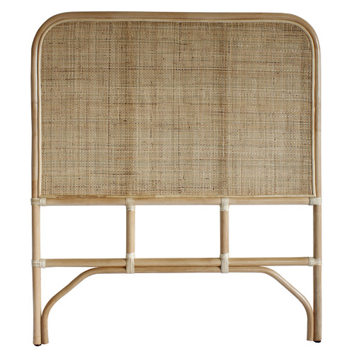 Natural Maleeka Bella Rattan Bedhead Size King Single by Temple