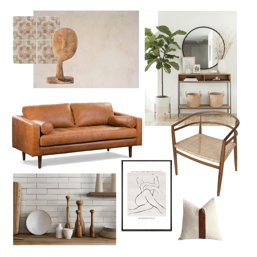 White With Wood Accents Interior Design Mood Board by Alexandria Zamora