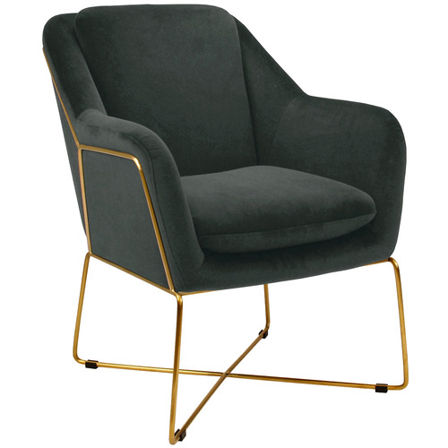 Dover Velvet Dining Chair Colour Charcoal by Temple & ster Style