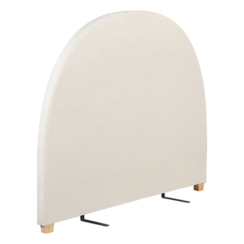 Cream Newark Curved Queen Bedhead by Temple & ster Style Sourcebook