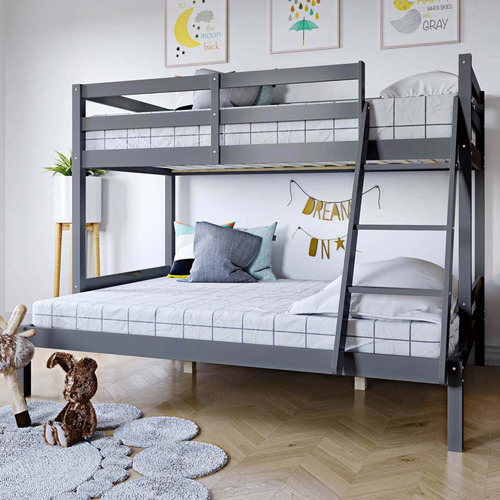 Catalina Single Trio Bunk Bed Colour Grey by Temple & ster Style