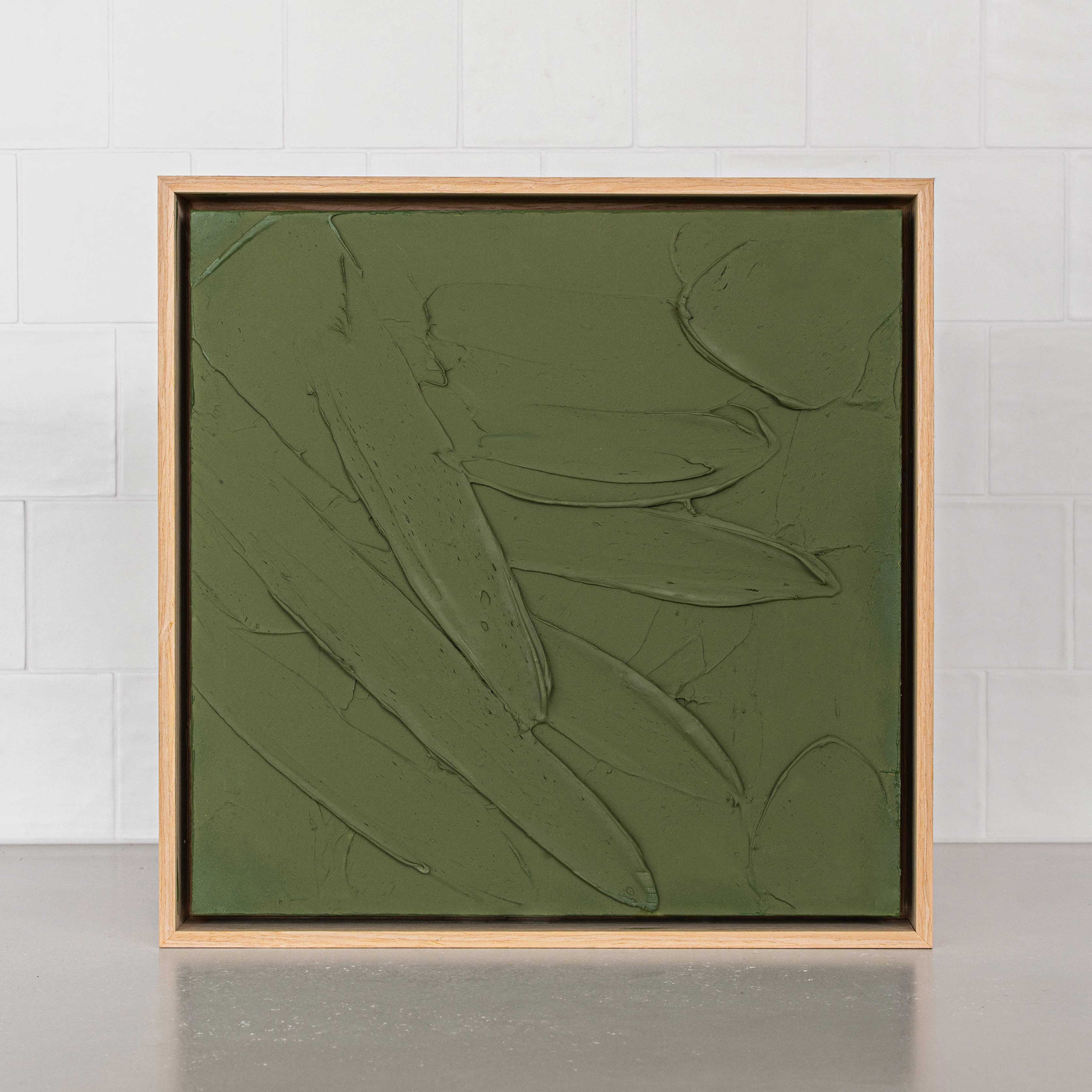 Olive Green Mini Hand Painted Canvas by Urban Road Style Sourcebook