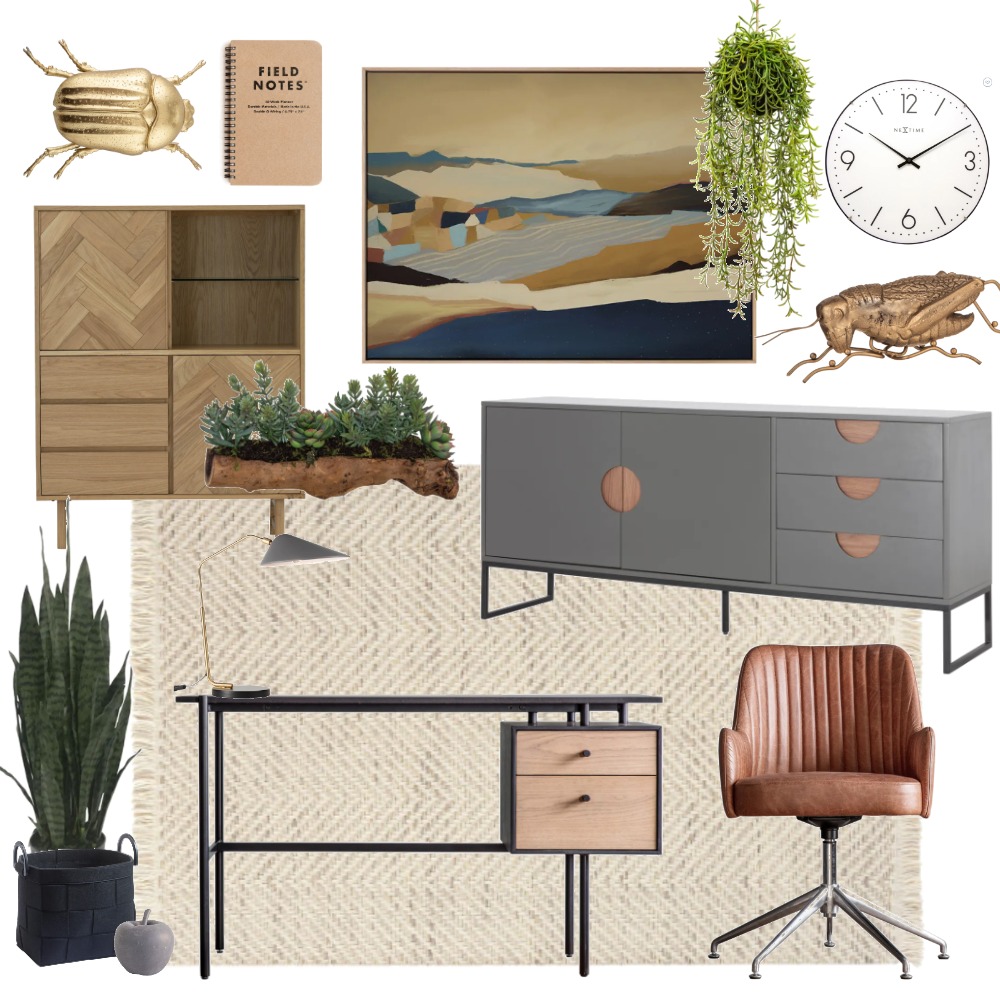 Zanui Study / Office Interior Design Mood Board by The Whole Room