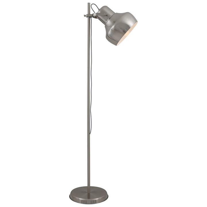Grande Metal Floor Lamp Nickel By Telbix Style Sourcebook