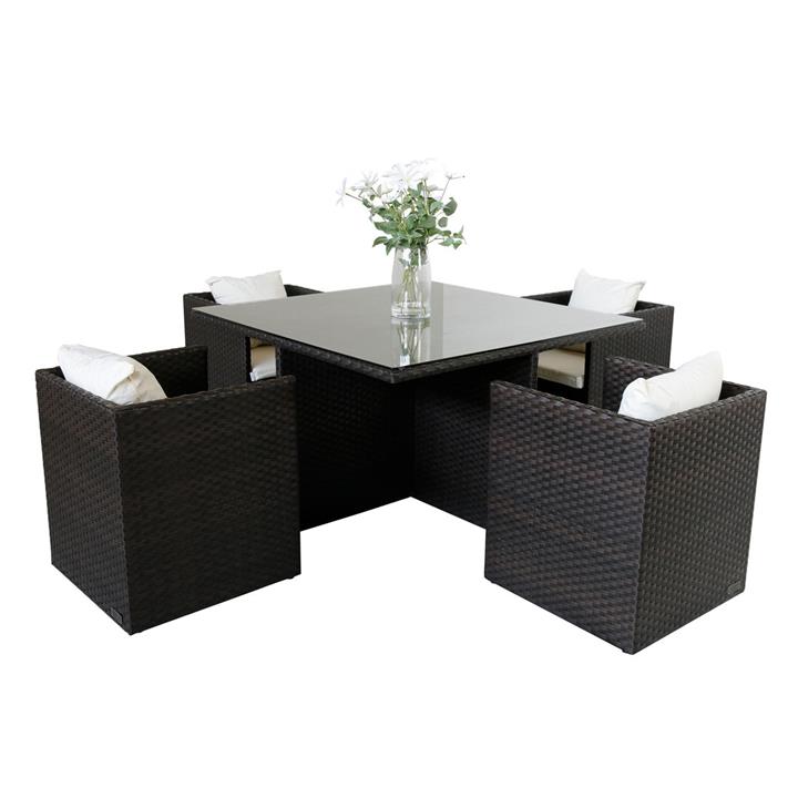 Florina Outdoor 5Piece Dining Set in Brown by Homeflex by Homeflex