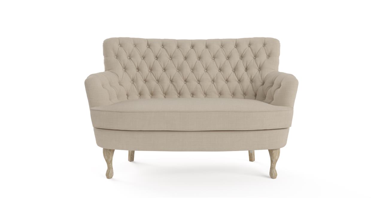 Alessia 2 Seater Sofa French Beige by Brosa Style Sourcebook