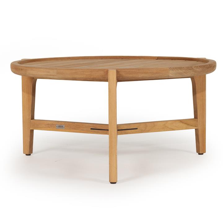 Hasmark Teak Timber Outdoor Round Coffee Table, 80cm by Abide Interiors