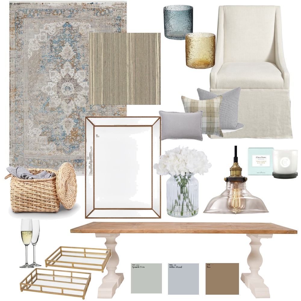 French Provincial Interior Design Mood Board by Chanebothma Style