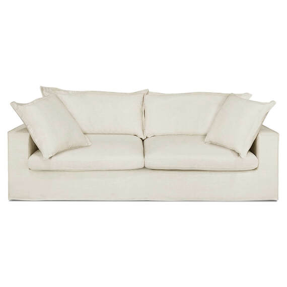 Salsie French Seam Sofa 3 seater Dalton Natural by Freedom by Freedom