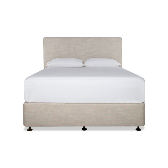 Toorak Bed Queen PI Piped Headboard with Platform 2 Drawer in Chilton