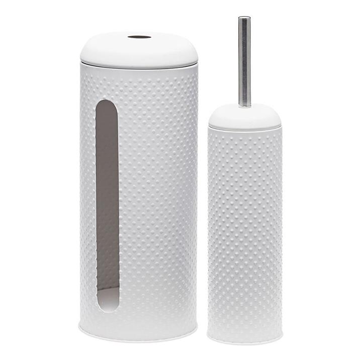 Spot 2Piece Toilet Brush & Roll Holder Set in Black by Salt & Pepper by Salt & Pepper Style
