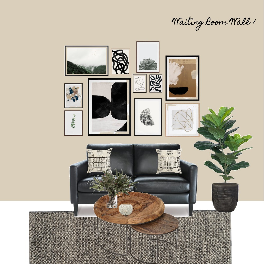 KVAWaiting Room Gallery Wall Interior Design Mood Board by MLInteriors Style Sourcebook