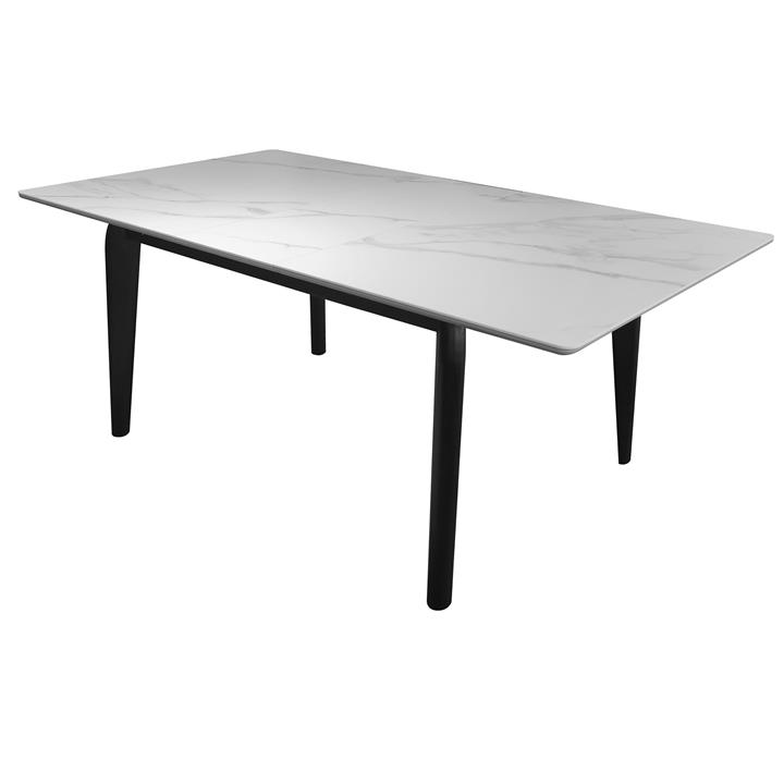 Laramie Sintered Stone & Oak Timber Extensible Dining Table, 170210cm