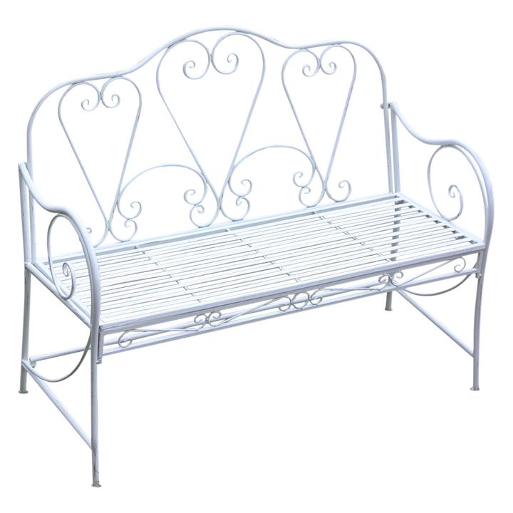 Ornate Metal Bench Seat in Brown by The Complete Garden by The Complete