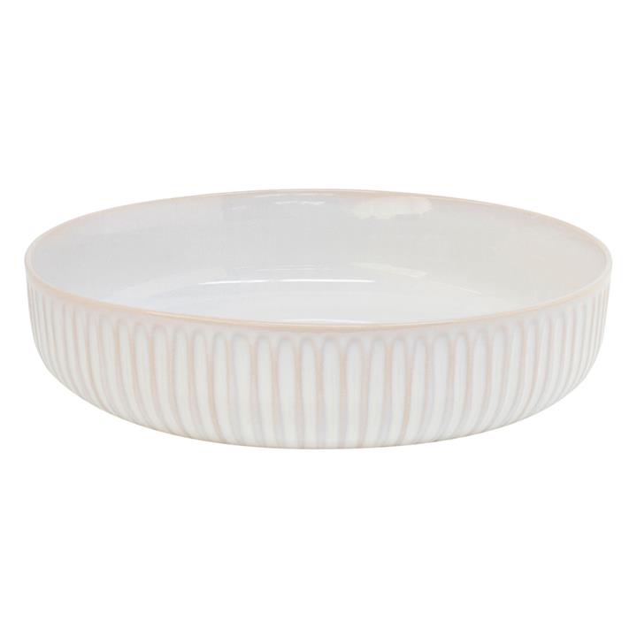 Amana Ribbed Serving Bowl in White by Salt & Pepper by Salt & Pepper