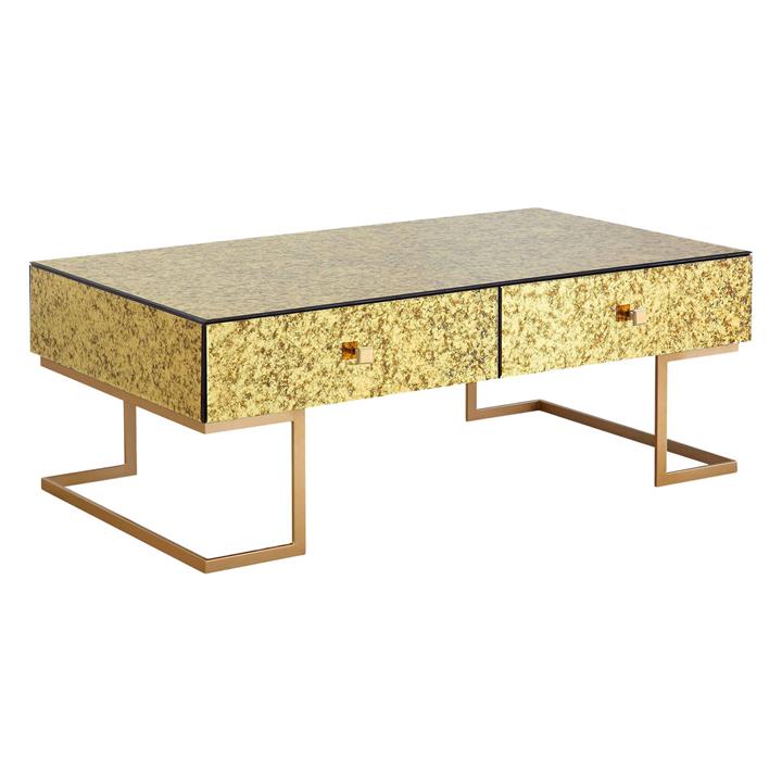 Corfu Coffee Table in Gold by Future Classics Furniture by Future