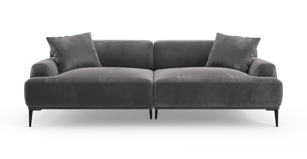 Seta 4 Seater Sofa Cosmic Anthracite by Brosa Style Sourcebook