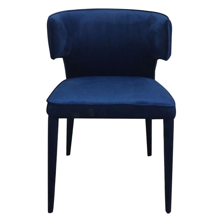 Portofino Velvet Dining Chair in Navy by Future Classics Furniture by