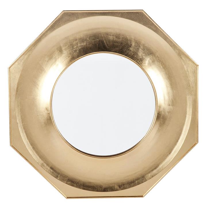 Zander Hexagonal Mirror in Gold by CAFE Lighting & Living by CAFE Lighting & Living Style