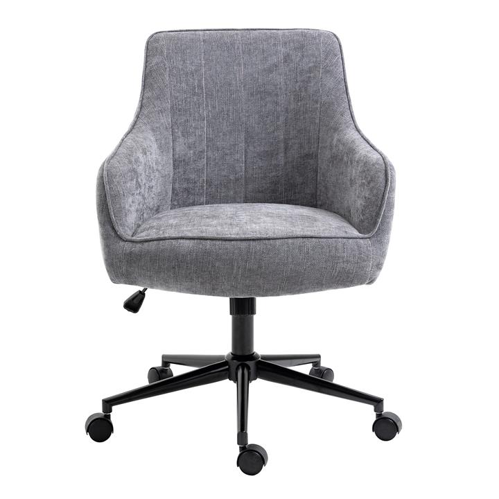 New York Fabric Office Chair, Grey by Emporium Oggetti Style Sourcebook