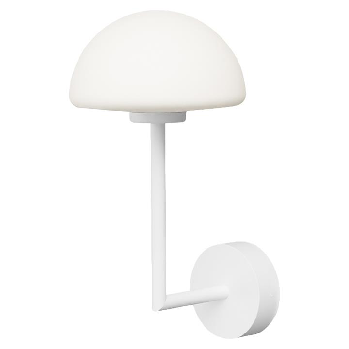 Orb Dome Long Arm Wall Light, White by Lighting Republic Style Sourcebook