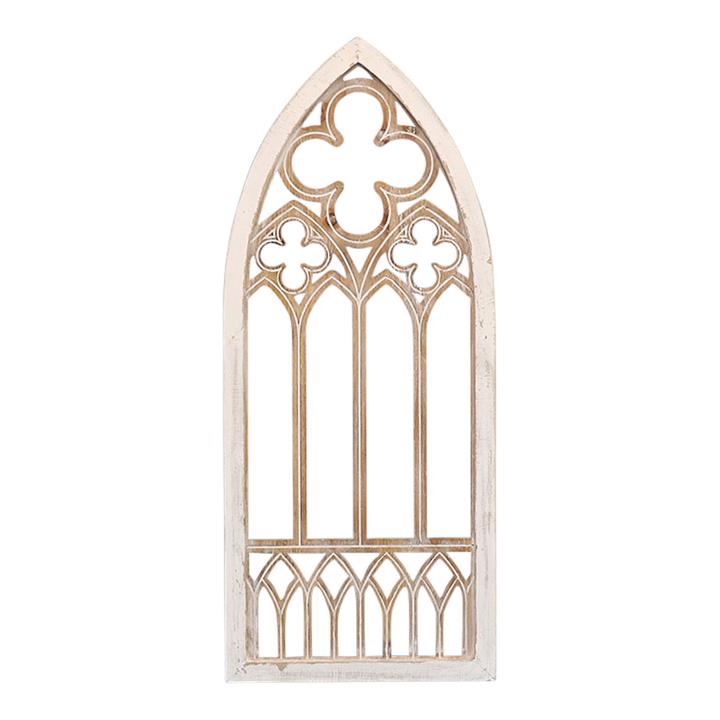 Gothic Arc Wall Accent in White/Natural by Artisan Homewares by Artisan