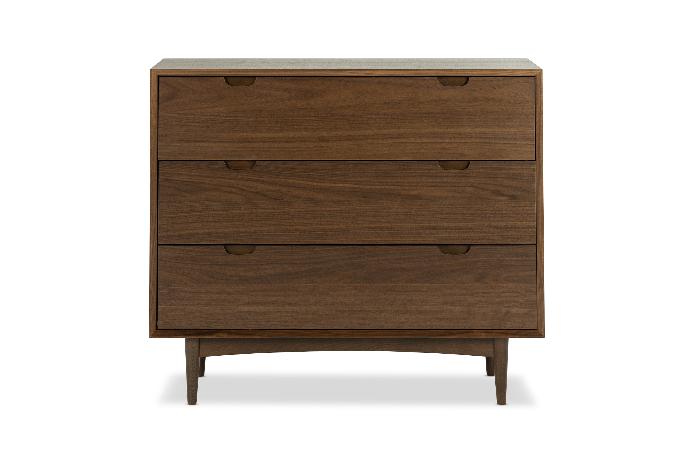 Erikson Walnut Scandi Chest Of Drawers, Walnut Oak Veneer, by Lounge