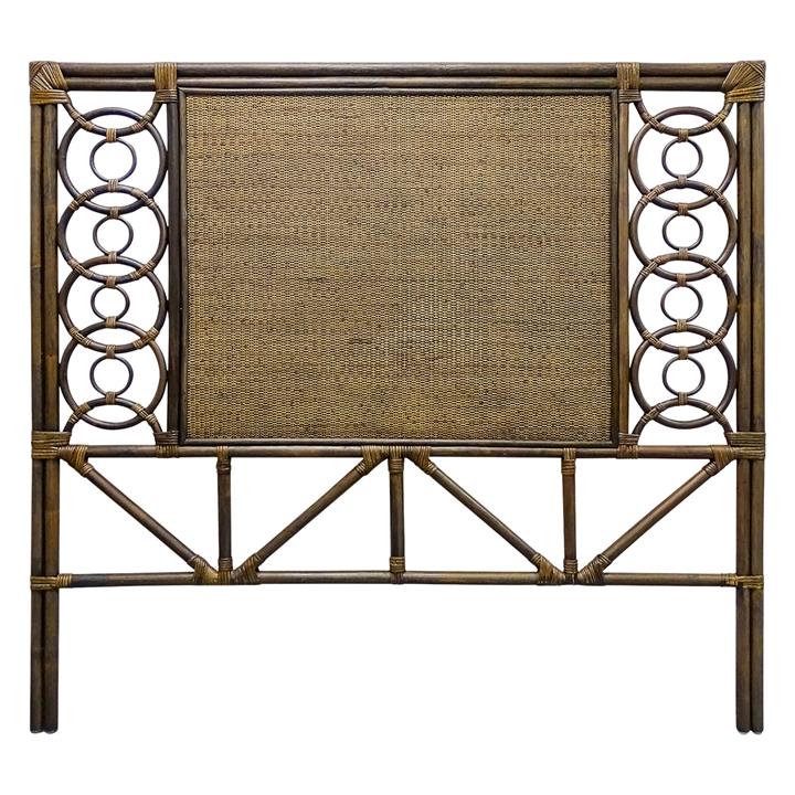 Santiago Bamboo & Rattan Bed Head in Brown by Searles Homewares by
