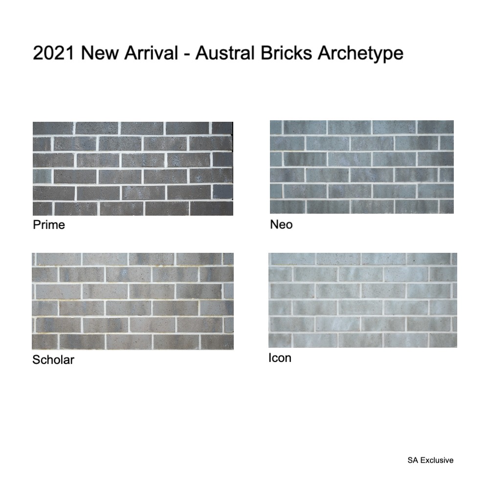 2021 New Arrival Austral Bricks Archetype Interior Design Mood Board by Brickworks Building