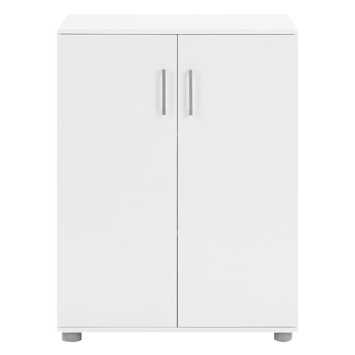Ivy Low Shelf Storage Cupboard in White by U.S Designs by U.S Designs