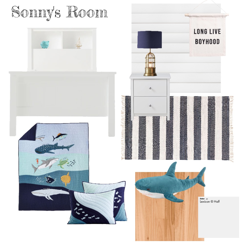 4 year old Bedroom Interior Design Mood Board by Alana Turner Style
