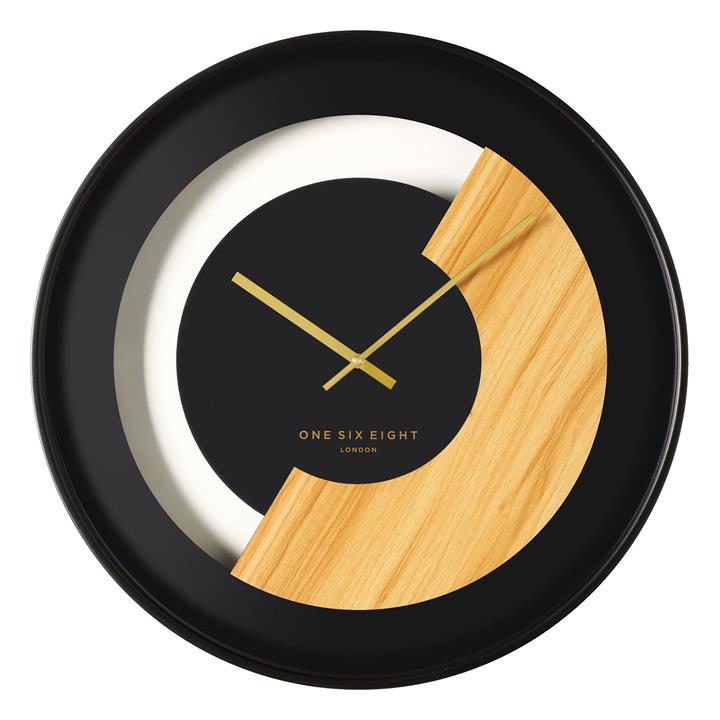 Charlie Outdoor Garden Clock in Black by One Six Eight London by One