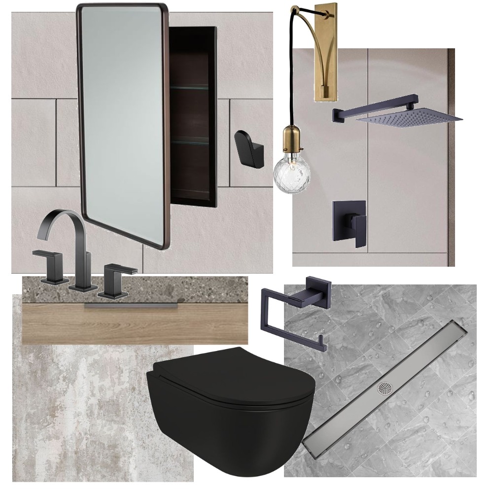 Baño Interior Design Mood Board by isbael Style Sourcebook