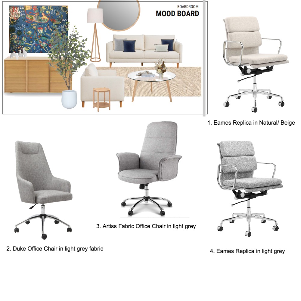 Boardroom Office Chairs Interior Design Mood Board by smuk