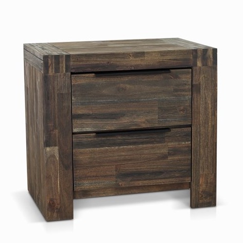 Aston Bedside Table 2 Drawer by James Lane Style Sourcebook
