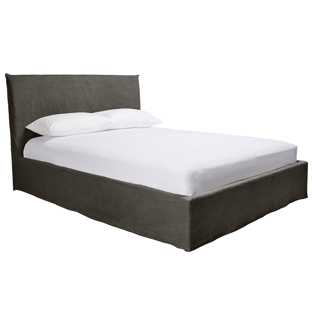 Noosa Double Bed Charcoal by James Lane Style Sourcebook