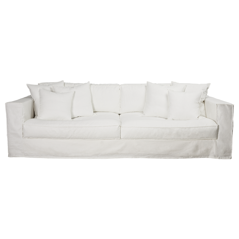 Serena Sofa White 3.5 Seater by James Lane Style Sourcebook