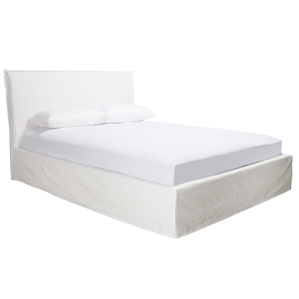 Noosa Queen Bed White by James Lane Style Sourcebook