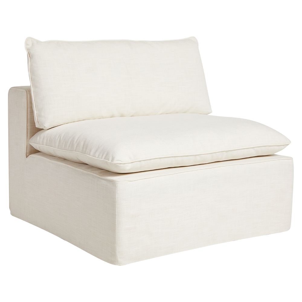 Claude Portland Module Armless Chair Ivory by James Lane Style Sourcebook