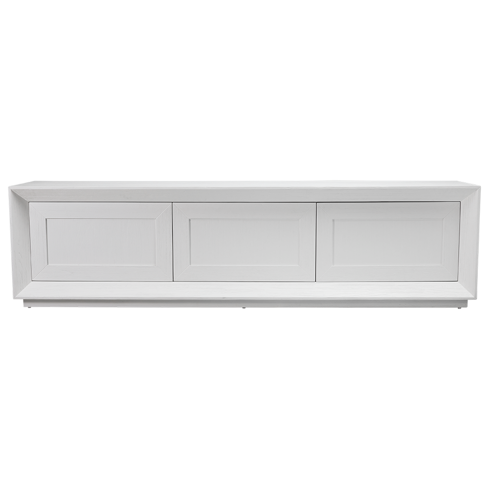 Balmain TV Unit White 3 Door by James Lane Style Sourcebook