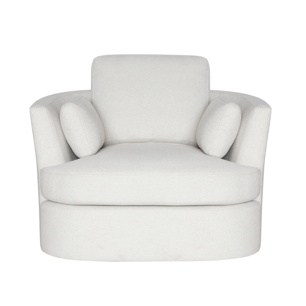 Lax California Swivel Chair Ivory by James Lane Style Sourcebook