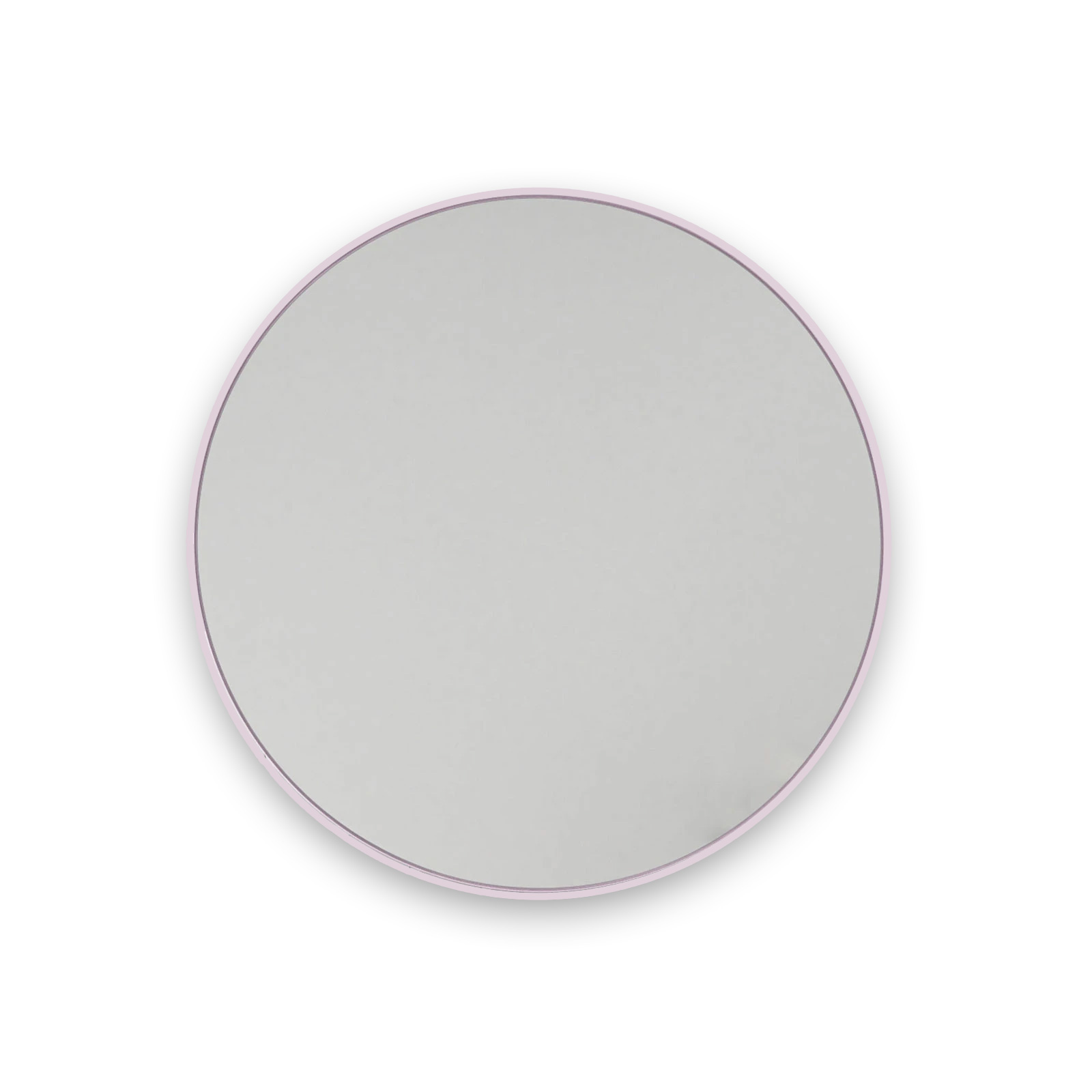 Round Pink Metal Frame Bathroom Mirror • 60cm / 80cm / 90cm 600mm