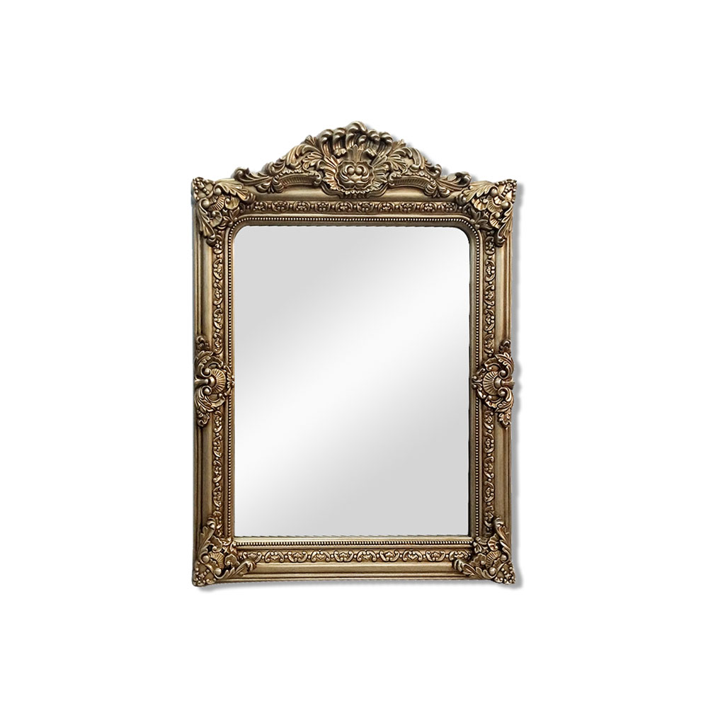 Liza Wall Mirror Antique Gold 90cm x 120cm by Luxe Mirrors Style